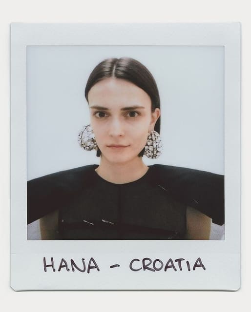 Givenchy F/W 2025 Show Girls Polaroids — Givenchy
