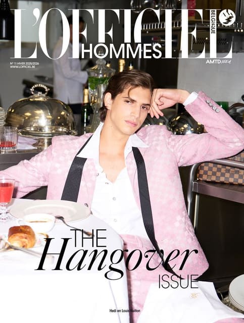 L'Officiel Hommes Belgium Winter 2025 Cover by Regine Mahaux — L'Officiel Hommes Belgium