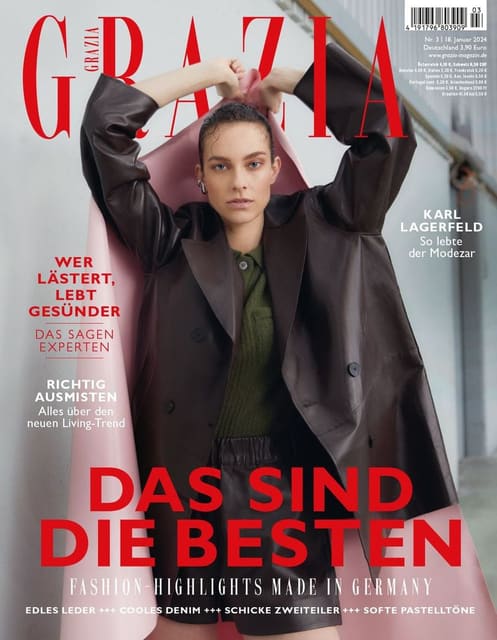 Grazia Germany January 2024 Cover — Grazia Germany