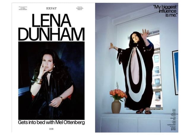 Lena Dunham Gets Into Bed With Mel Otten... — Interview Magazine