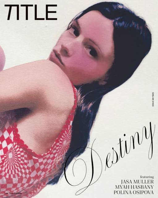 Title Magazine Destiny Issue Cover by Jasa Muller — Title Magazine