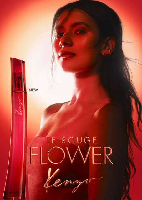 Kenzo "Le Rouge Flower" perfume campaign — Kenzo