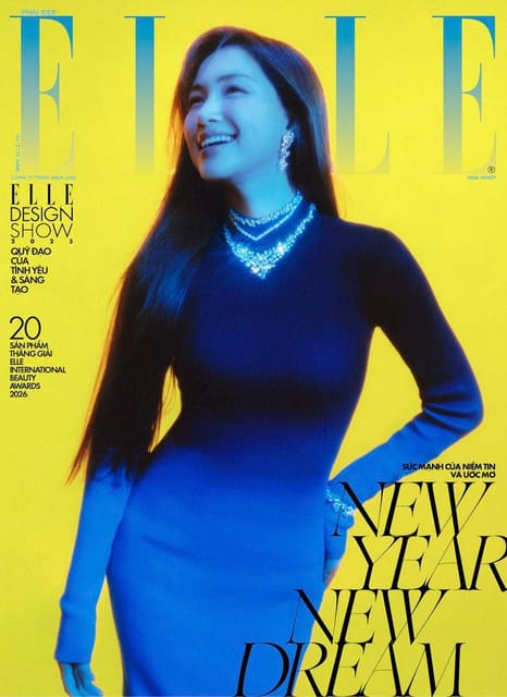 Elle Vietnam x Swarovski January 2026 Cover — Elle Vietnam