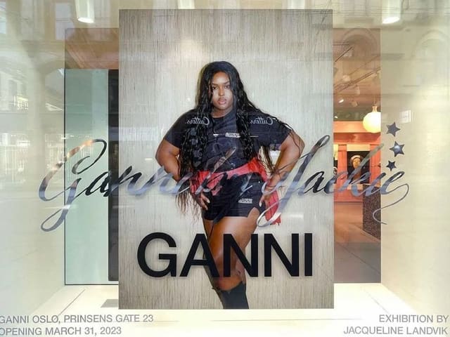 GANNI EXHIBITION partnered with artist J... — Ganni