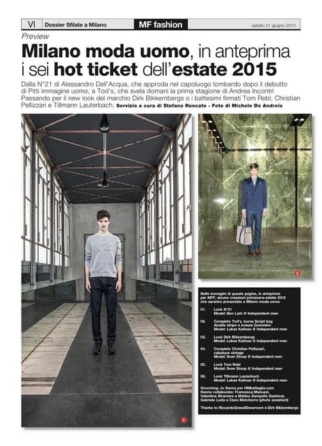 Milano Moda Uomo / hot tickets preview — MFF Magazine