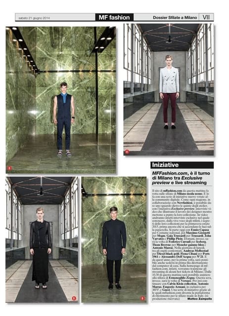 Milano Moda Uomo / hot tickets preview — MFF Magazine