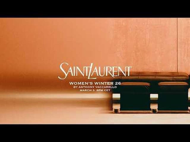 Saint Laurent Winter 26 Show — Saint Laurent