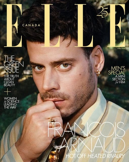 Elle Canada April 2026 Cover - François Arnaud — Elle Canada