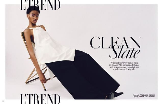 Clean Slate by Stephanie Geddes — L'Officiel USA