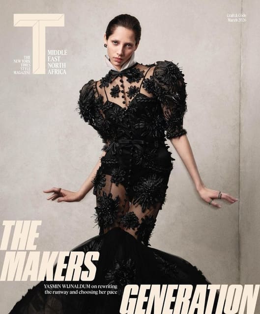 T: The New York Times Style Magazine MENA March 2026 Cover x Yasmin Wijnaldum — T: The New York Times Style Magazine MENA