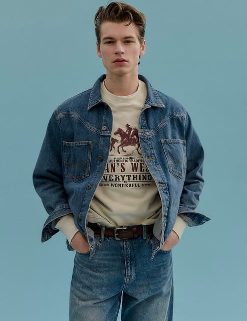 Jos Schenk for Benetton x Jean's West — Style Magazine Italy