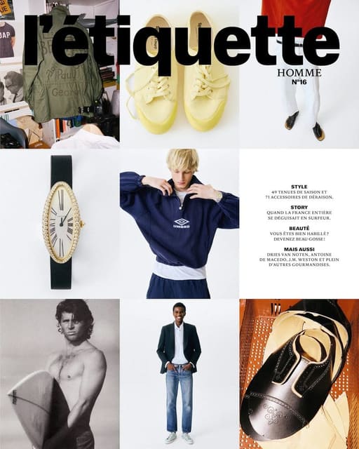 L'Etiquette Homme Magazine #16 Spring/Summer 2026 Cover — L'Étiquette Magazine