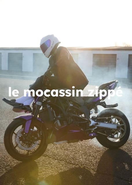 le mocassin zippé