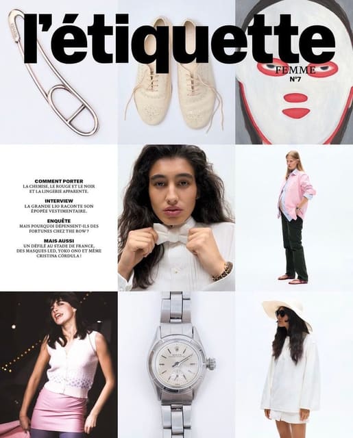 L'Étiquette Magazine Femme N°7 Cover — L'Étiquette Magazine Femme