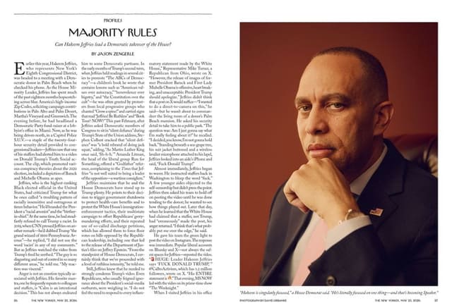 Hakeem Jeffries | Minority Leader of the U.S House of Representatives — The New Yorker