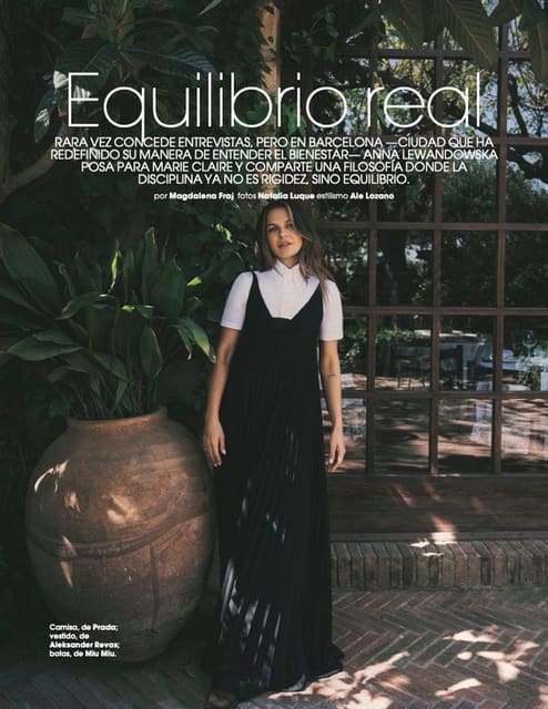 Equilibrio Real with Anna Lewandowska by Natalia Luque — Marie Claire Spain