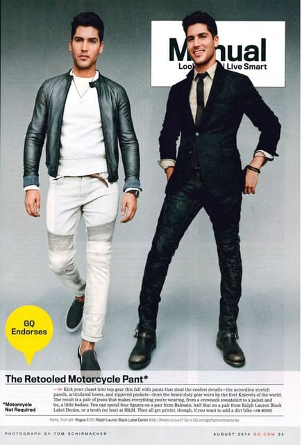 The Retooled Motorcycle Pant by Tom Schi... — GQ Magazine U.S.