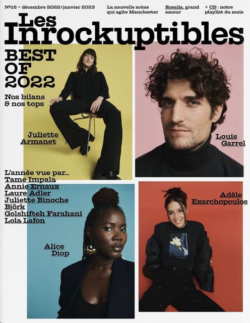 Les Inrockuptibles December 2022/January 2023 Cover Benjamin Schmuck — Les Inrockuptibles
