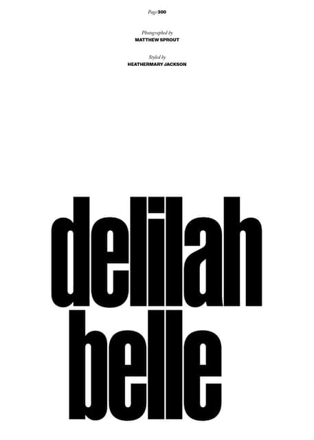 Delilah Belle — Puss Puss Magazine