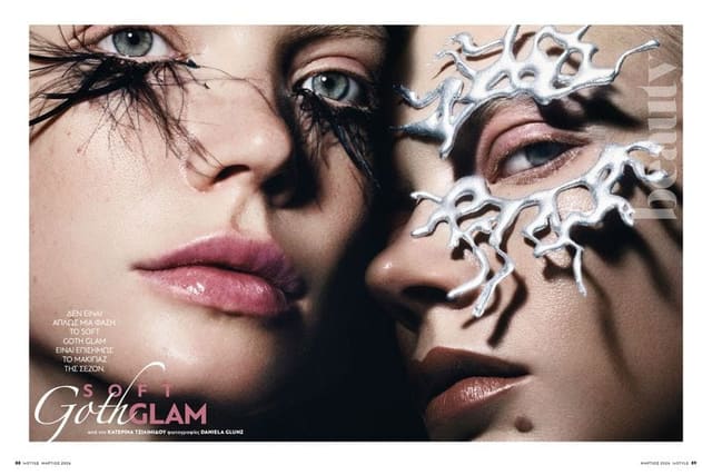 Soft Goth Glam by Daniela Glunz — InStyle Greece
