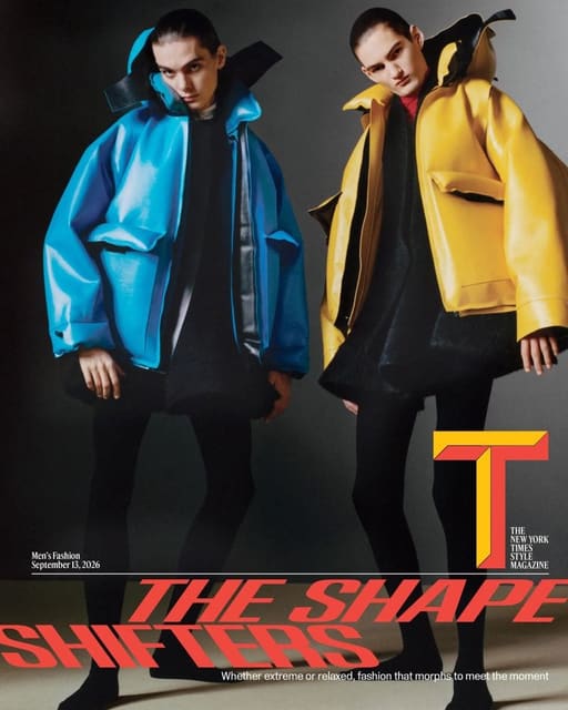 T: The New York Times Style Magazine 09/13/2026 Men's Fashion Cover — T: The New York Times Style Magazine