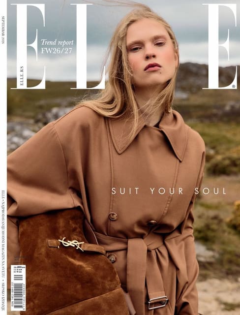 Elle Serbia September 26 cover — Elle Serbia