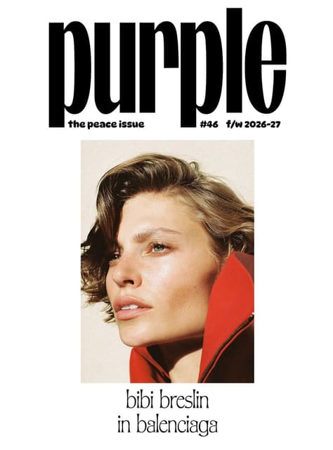 Purple Magazine #46 Fall/Winter 2026 Cov... — Purple Magazine
