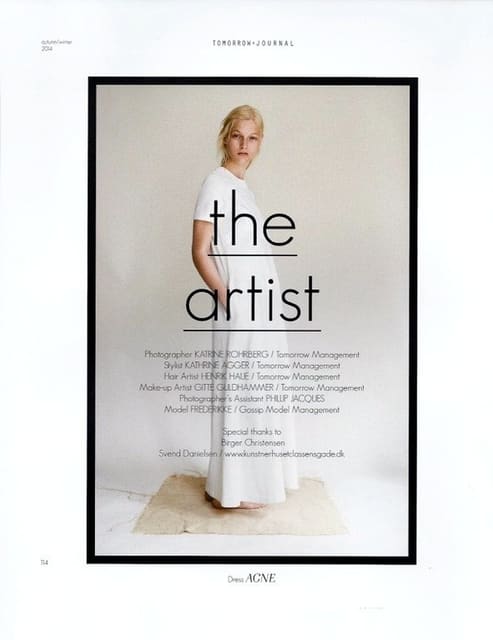 The Artist — Tomorrow's Journal