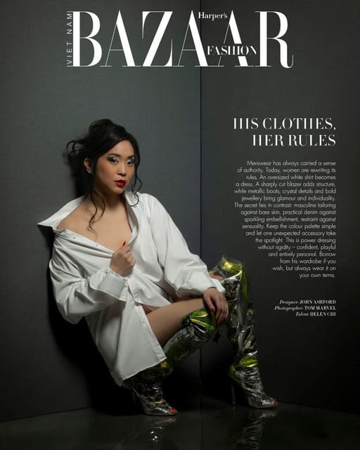His Clothes, Her Rules — Harper's Bazaar Vietnam