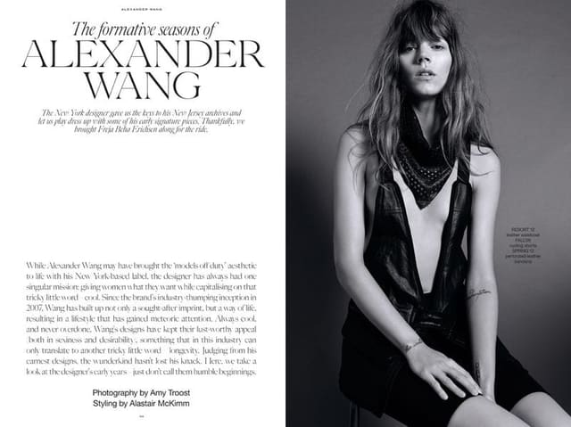 The Formative Seasons of Alexander Wang — Industrie Magazine