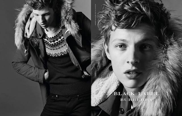 Burberry Black F/W 14 — Burberry Blue & Black Label