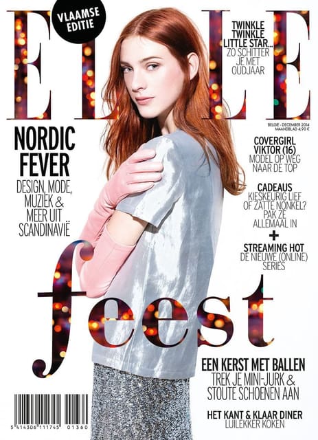 ELLE Belgium December 2014 Cover — Elle Belgium