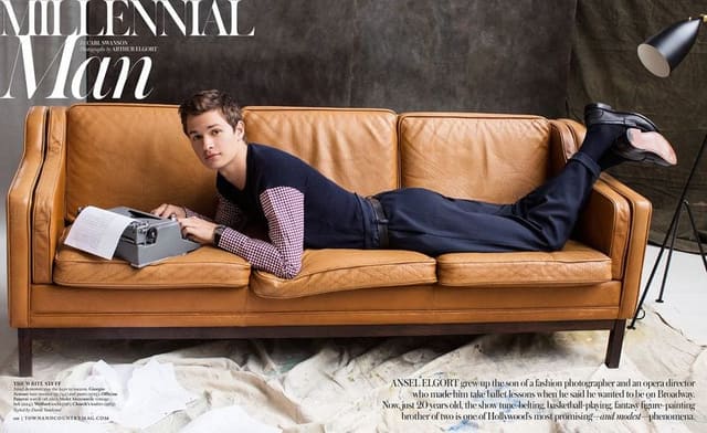 Millennial Man featuring Ansel Elgort — Town & Country