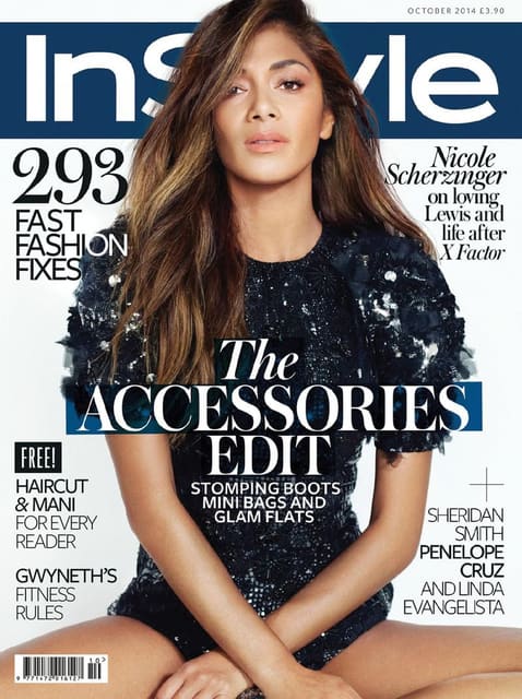 InStyle UK October 2014 Cover: Nicole Sc... — InStyle UK