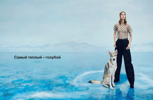 The Warmest Blue — Numéro Russia