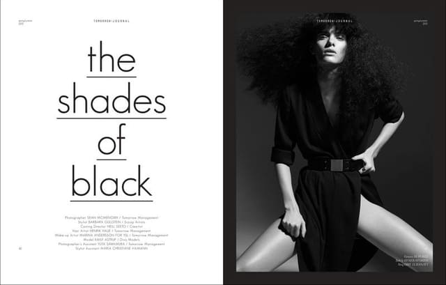 the shades of black — Tomorrow's Journal