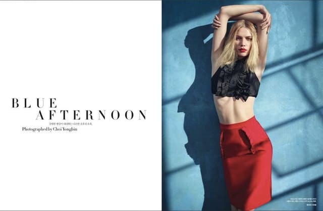 Blue Afternoon — Harper's Bazaar Korea