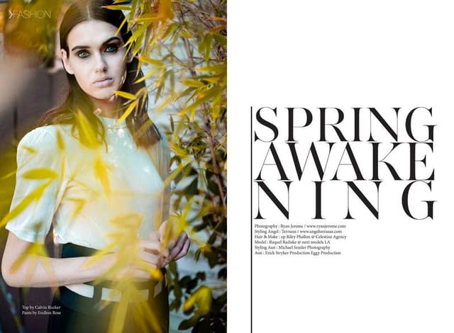 Spring Awakening for Face Magazine