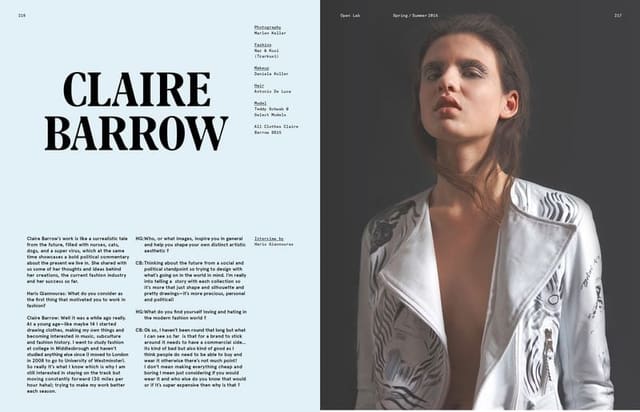 Claire Barrow SS15 — Open Lab Magazine
