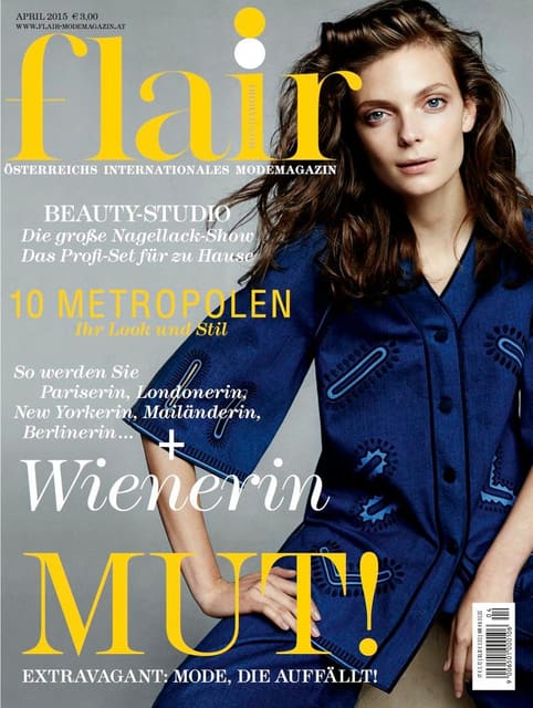 Flair Germany April 2015 Cover — Flair Germany