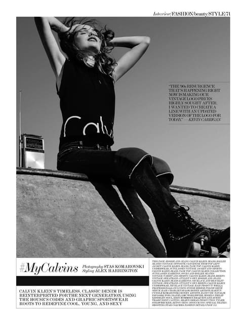 #MyCalvins — Interview Magazine