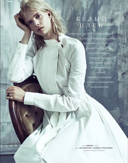 ALYONA SUBBOTINA by KINYA — Harper's Bazaar Kazakhstan