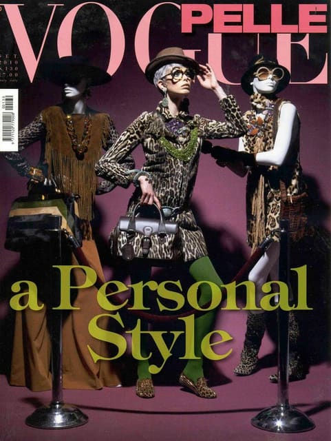 Vogue Pelle September 2010 Cover — Vogue Pelle