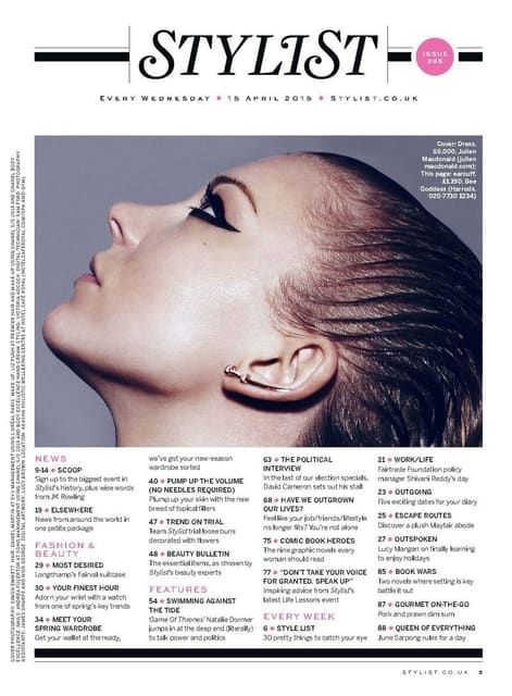 Swimming Against The Tide — Stylist Magazine UK
