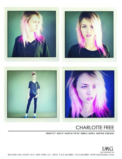Polaroids Charlotte Free, digitals by Aaron Newbill — Plein Sud