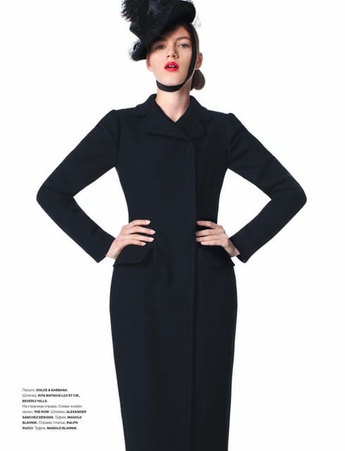 People in black — Numéro Russia