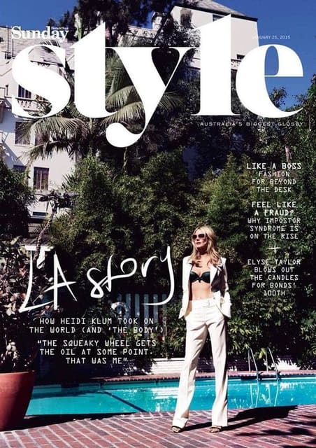 Sunday Style January 2015 Cover — Sunday Style Australia