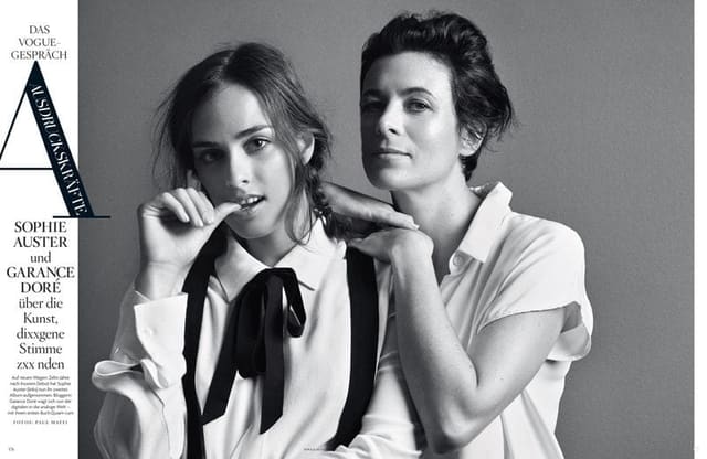 Sophie Auster & Garance Dore — Vogue Germany