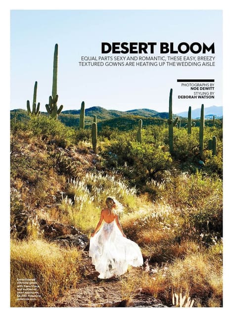 Brides Magazine - Desert Bloom