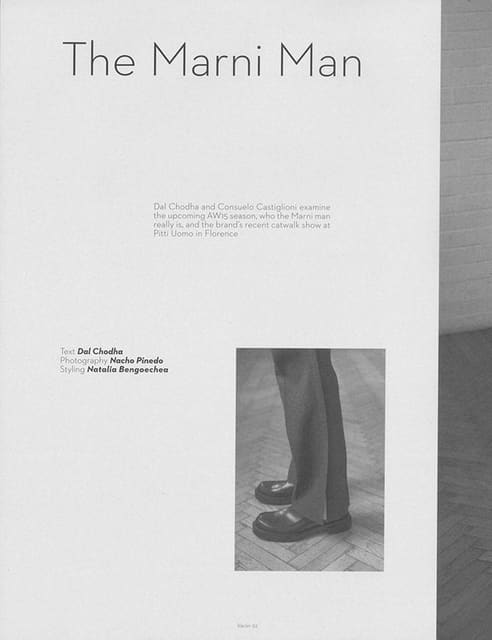 The Marni Man — Varon Magazine